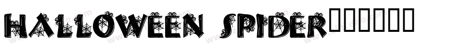 Halloween Spider字体转换